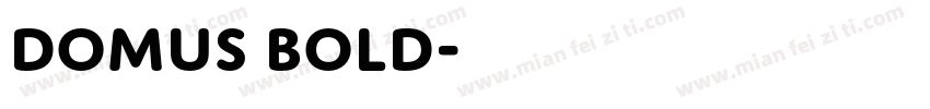 Domus Bold字体转换
